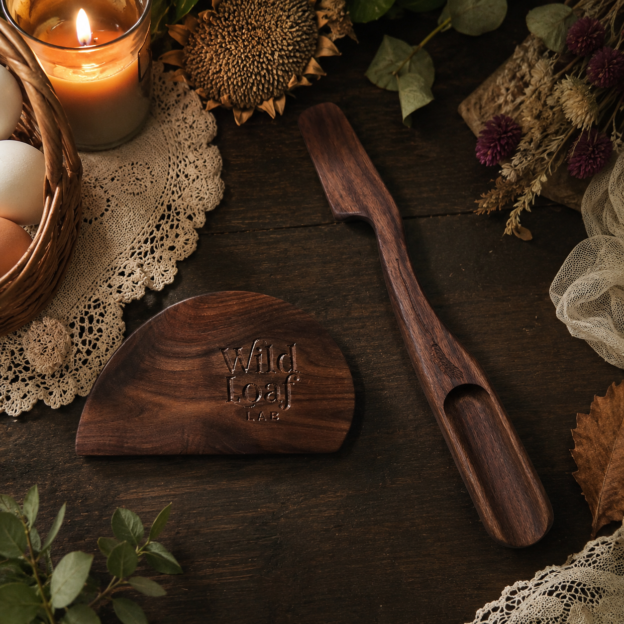 Baker's Pair: Bench Scraper + Wild Spatula